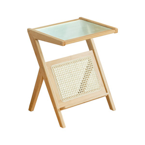 <b>Foldable</b> <b>Wooden</b> Coffee <b>Table</b> With Magazine Rack Storage For Living Room Sofa Side <b>Table</b> Minimalist Design Light Luxury Style - Product Image 5