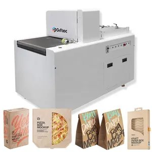 Giftec Multifunctional Single Pass Inkjet Carton Packaging Printer for Pizza Box Bread Bag Kraft Pouches Paper Bags Envelope