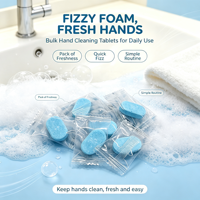 Comprimés effervescents portables pour le lavage des mains 7g – Comprimé nettoyant pour les mains en voyage, idéal pour une utilisation nomade