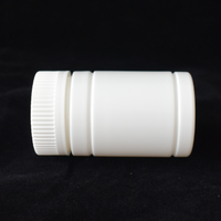 Récipient pharmaceutique de bouteille de HDPE en plastique blanc de 80ml pour la poudre solide orale de comprimé de pilule de médicament avec le bouchon à vis CRC