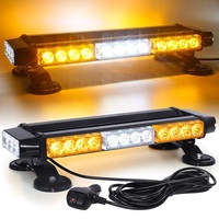 12-102led, lumières magnétiques d'urgence de voiture des deux côtés, clignotant stroboscopique, barre lumineuse d'avertissement, lampe de Bar, Grille ambre