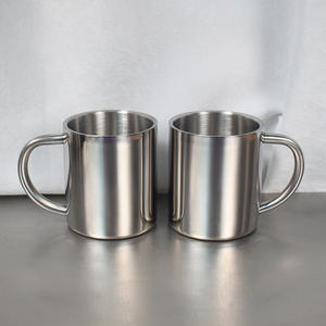 Laser 220ml Kinder doppelwandige Edelstahl Kaffeetasse mit Griff - Product Image 2