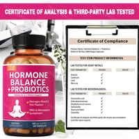 Hormoonbalans Probiotica voor Vrouwen OEM ODM Private Label Groothandel Menopauze PMS Vrouwen Wellness Supplement