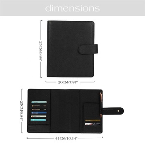 Hongbo superventas A5 cuaderno/Diario/planificador 8 colores suave cuero genuino encuadernado magnético hojas sueltas espiral organizador páginas - Product Image 5