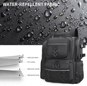 Muestra gratuita: Bolsa de pesca con soporte para caña y equipo, mochila de pesca tipo bandolera de malla transpirable 3D resistente al agua - Product Image 3