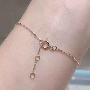 DK 18K 골드 랩 웨딩 또는 선물 파티를위한 그로운 다이아몬드 팔찌 0.31CT 다이아몬드 악센트 단순함 및 럭셔리 - Product Image 2