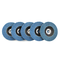 Disque à lamelles en zircone alumineuse, disque abrasif en oxyde d'aluminium, support en fibre de verre, disques de ponçage en acier inoxydable de 4 pouces, ODM OEM OBM