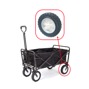 Remplacement de roue de jante de pneu de roues de chariot en caoutchouc solide de 10 "pour le chariot résistant en caoutchouc dur - Product Image 6