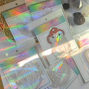 Prismatic Vinyl <b>Window</b> Prism Cling Film <b>Decals</b> Rainbow Maker Glass 3D Sun Catcher Sticker to Save Bird Decoration - Product Image 6