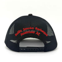Gorra Trucker Richardson 112 con Malla Trasera de Camuflaje Woodland, Diseño Personalizado de Cerdo Rojo en 3D, Bordado, Ajustable, para Exteriores
