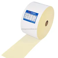 Material de papel autoadhesivo, papel térmico con revestimiento superior, 80gsm, semibrillante