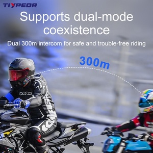 Tiypeor xe máy Mũ bảo hiểm BT Tai nghe <span class=keywords><strong>intercom</strong></span> IPX6 không thấm nước RGB ánh sáng đầy màu sắc với trộn v5.3 hiệu ứng 1000mAh pin - Product Image 3