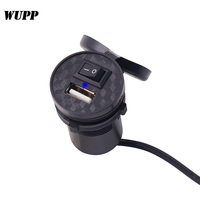 Accessoires pour moto, chargeur de téléphone portable avec port USB pour motos avec interrupteur marche/arrêt