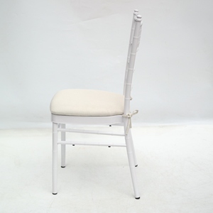 Moderno bianco impilabile Silla <span class=keywords><strong>Tifany</strong></span> sedie in metallo resistente per mangiare all'aperto Hotel soggiorno-per eventi - Product Image 5