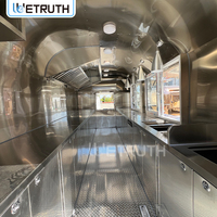 Wetruth Chariot à café et camion-restaurant entièrement équipé, personnalisable, pour la vente de glaces et cuisine mobile pour festivals