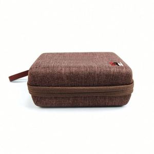 Custom Brown EVA Tea Pot & Cup Set <b>Storage</b> Case <b>Waterproof</b> Chinese Style Travel EVA Tea Set <b>Box</b> Kungfu Travel EVA Tea Cup Case - Product Image 4