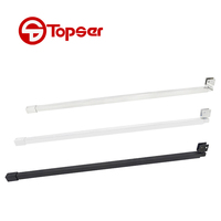 Accessoires de porte de salle de bain Longueur télescopique réglable Barre de support de porte en verre de douche
