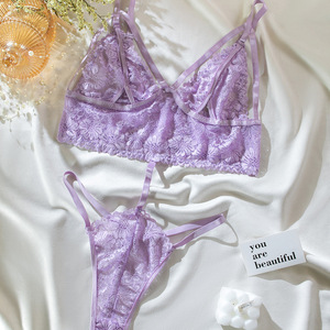 2023 printemps et été dentelle chaude nouveau pendentif en dentelle avec petite découpe adolescentes Sexy Teddy Lingerie - Product Image 6