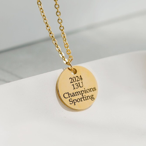 Collana personalizzata in acciaio inossidabile 316l collana in argento puro su misura collana sportiva per bambini gioielli squadra di calcio - Product Image 6