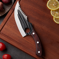 Nouvelle Collection 5.9 pouces Viking couteau forgé à la main couteau de boucher pour couper la viande Chef couperet couteau avec manche en bois de rose