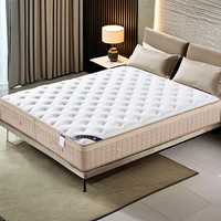 Vente chaude ODM/OEM Matelas compressé en fibre ignifuge Lit Matelas hybrides 12 pouces Multi-couches Ressorts ensachés pour usage hôtelier
