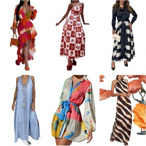 NUEVO Vestido de Moda Casual de Color Liso con Pequeñas Rayas, Estilo Mashup, Venta Caliente Transfronteriza 2026, Venta al por Mayor - Product Image 1