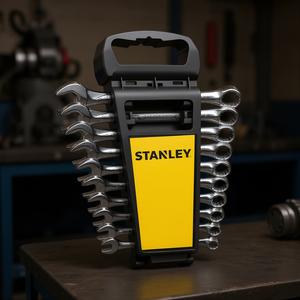 Juego de llaves combinadas Stanley de 10 piezas métricas con estuche de almacenamiento para reparación automotriz y mecánica - Product Image 3