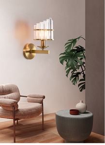 Moderno contratado todo cobre lámpara LED de pared balcón pasillo escalera puerta personalidad creativa Sala <span class=keywords><strong>luces</strong></span> decorativas - Product Image 6