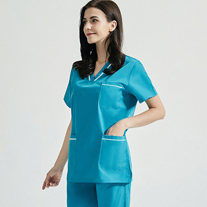 Mujer estiramiento transpirable Jogger enfermería Scrubs uniformes Hospital Scrubs uniformes conjuntos Scrub trajes - Product Image 3