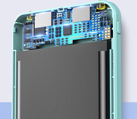 Batteries externes personnalisées à motif de dessins animés, ultra-minces, haute capacité, très populaires, 5000 mAh