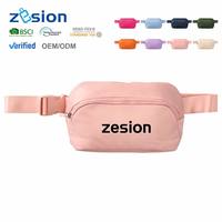 Sac banane personnalisé avec logo sur mesure, vente en gros, sac de ceinture en polyester, fabricant OEM, étanche