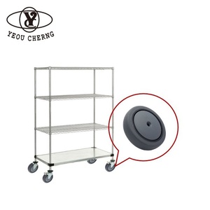 Rouleau de guidage de levage de qualité supérieure, absorption des chocs, roue de roulette TPR W41 de 125mm avec prix d'usine - Product Image 1