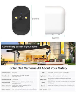 كاميرات أمان ذكية منخفضة الطاقة للمنازل الداخلية تعمل بالطاقة الشمسية مع بطارية وخاصية الكشف عن الحركة بالذكاء الاصطناعي - Product Image 4