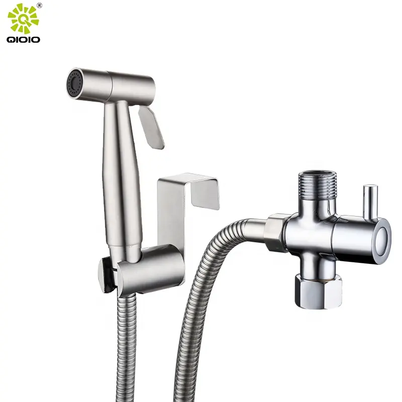 Portable jet fresh water shower holder set 304 stainless steel hand shattaf toilet bidet spray