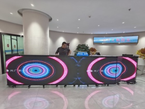 Table de DJ portable à six sections avec LED, présentoir mobile pliable sur roues pour club de musique, bar, festival, scène - Product Image 3