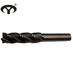 HSS M2/<strong>M35</strong> 4 Flutes Straight Shank <strong>End</strong> <strong>Mill</strong> Cutter with TIN Coating - Product Image 3