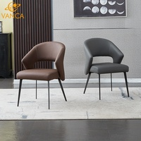 Meubles de salle à manger de style européen, chaises de salle à manger modernes, chaise d'appoint avec pieds en métal