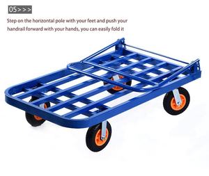 Troli Baja Lipat untuk Gudang, Gerobak Pindah Barang, Troli Supermarket - Product Image 4