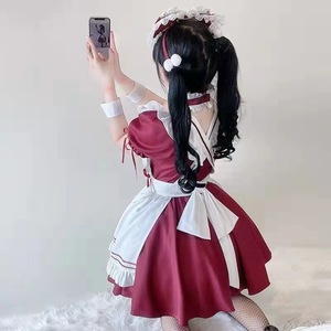 Disfraz de Sirvienta con Escote Bajo, Estilo Lolita Sexy, Anime Japonés, Traje de Chica Suave, Cosplay de Genshin Impact, Bendición de los Habitantes - Product Image 5