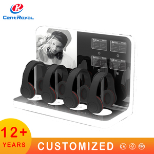 Kim loại Acrylic LED truy cập hàng đầu gỗ TWS Earbuds Tai nghe hiển thị đứng tai nghe loa hiển thị không dây tai nghe hiển thị đứng - Product Image 3