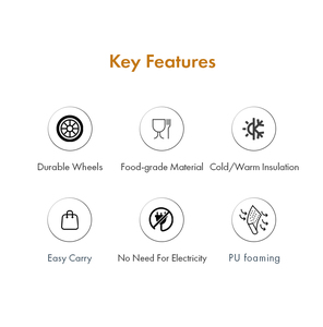 Glacière isotherme TREK 38L grande capacité avec couvercle verrouillable pour le camping et la navigation - Product Image 6