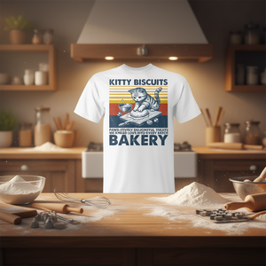 Camiseta Kitty Biscuits Bakery Cat Baking Kneading - Product Image 3
