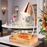 Lampe chauffante électrique pour aliments, réchauffeur de buffet, acier inoxydable, équipement de conservation de la chaleur pour table de restaurant