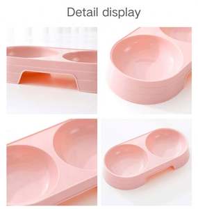 Gamelle anti-étouffement pour chat et chien, double couleur macaron, en résine PP, durable, écologique et sûre pour les animaux. - Product Image 5