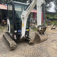 Bobcat E20 Crawler hidrolik USA, ekskavator Mini 2ton Bobcat E20 digunakan