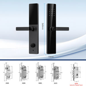 Kasman SOURCE PRIX Serrure de porte en bois Connectivité WiFi <span class=keywords><strong>Reconnaissance</strong></span> d'empreintes digitales <span class=keywords><strong>Coffre</strong></span>-<span class=keywords><strong>fort</strong></span> pour la maison App Key Access Carte mémoire - Product Image 2