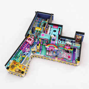 Aire <span class=keywords><strong>de</strong></span> jeux intérieure <span class=keywords><strong>de</strong></span> grande capacité avec parcours d'obstacles et zone <span class=keywords><strong>de</strong></span> trampolines - Product Image 3