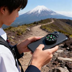 Boussole flottante étanche pour utilisation maritime, navigation en bateau, pêche et activités de navigation aquatique - Product Image 1