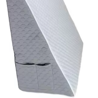 Coussin de lit compensé en mousse à mémoire de forme et tissu velours de haute qualité pour soulagement de la sciatique, soutien des jambes et du dos, anti-ronflement, pour adulte