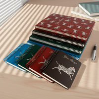 Carnet de notes de luxe A4 à couverture rigide avec reliure spirale, motif zèbre imprimé UV personnalisé, 100 feuilles de papier à feuilles mobiles, couverture en PU, cadeau